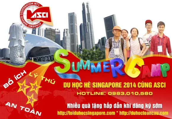 Khuyến mại đặc biệt du học hè Singapore 2014 cùng ASCI