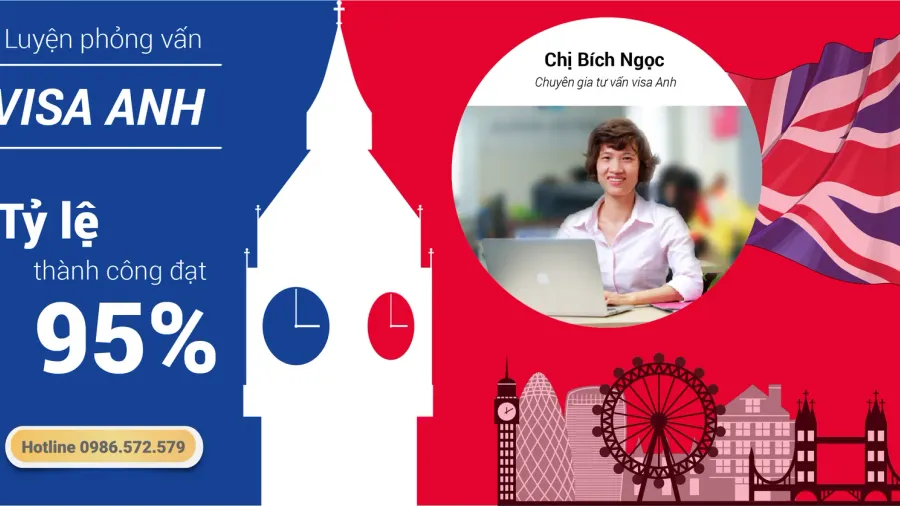 Hỗ trợ chuẩn bị hồ sơ và luyện phỏng vấn visa Anh: Tỷ lệ thành công đạt 95%