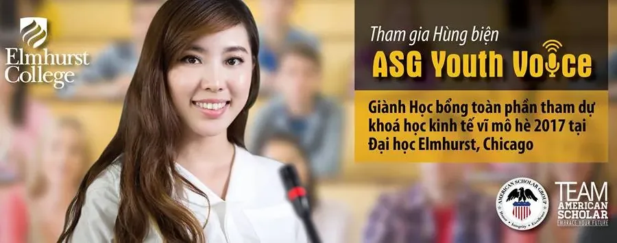 Du học hè Mỹ free 100% cùng cuộc thi ASG Youth Voice 2017