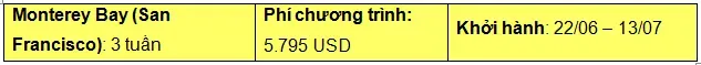 Chương trình du học hè Mỹ 2017 tại bang California