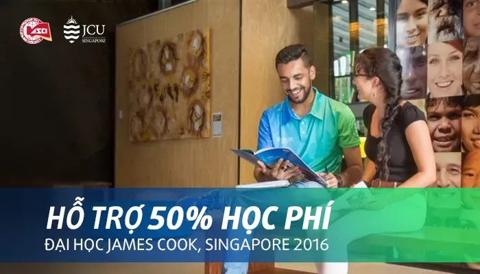 Hỗ trợ 50% học phí Đại học James Cook, Singapore 2016