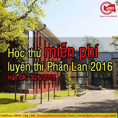 Học thử miễn phí luyện thi Phần Lan 2016